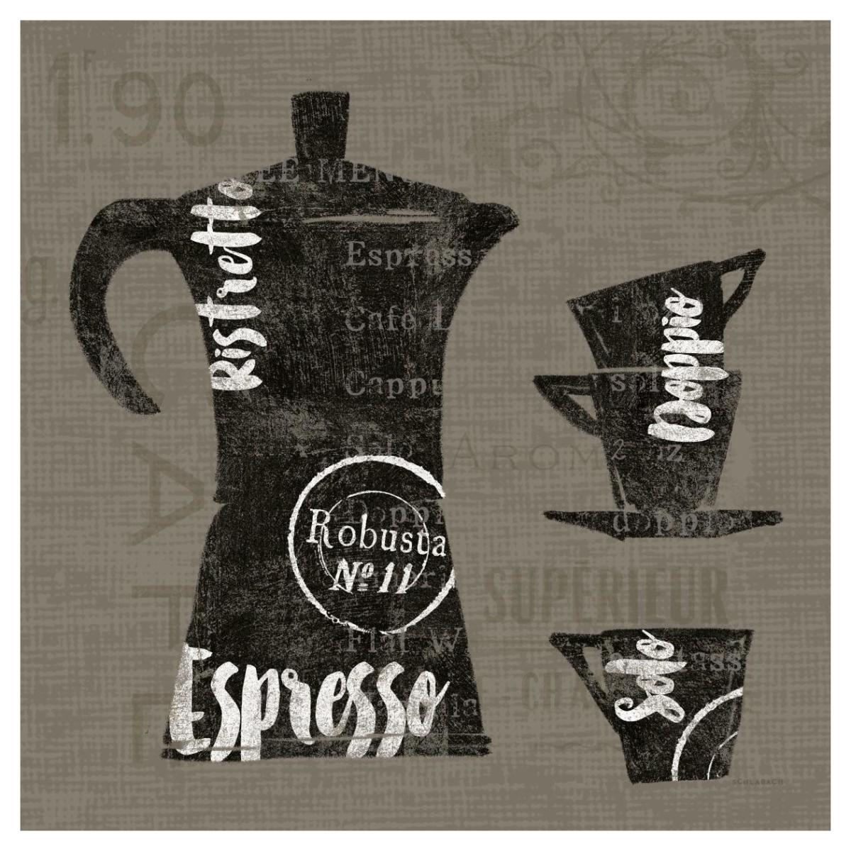 Linen Coffee I -Paper Art-42"x42"