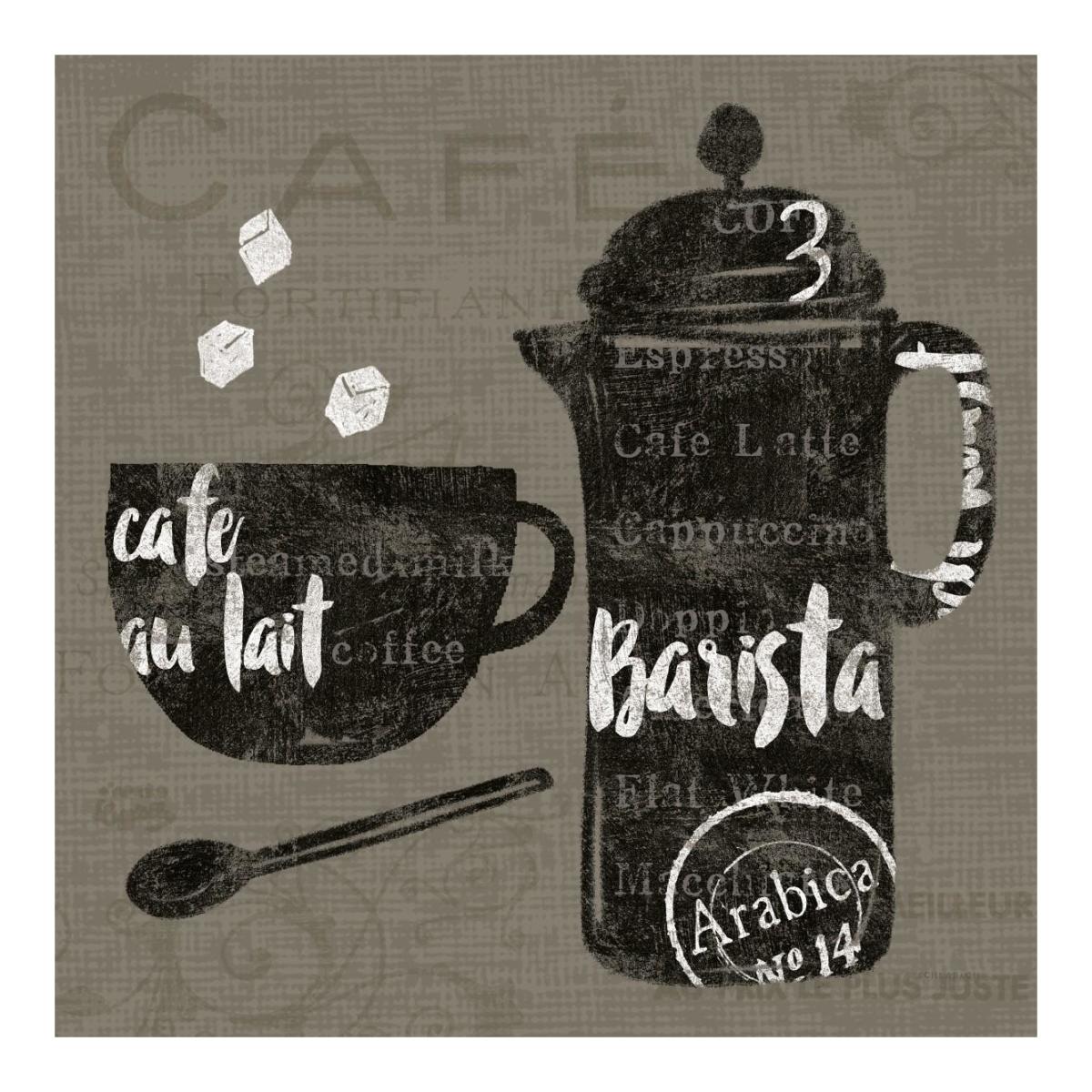Linen Coffee II -Paper Art-20"x20"