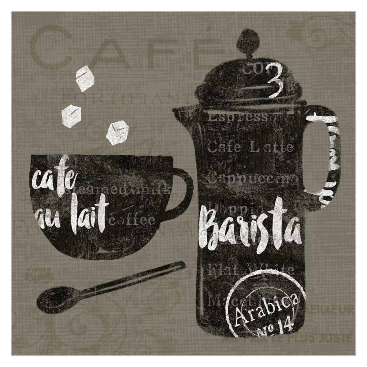 Linen Coffee II -Paper Art-32"x32"