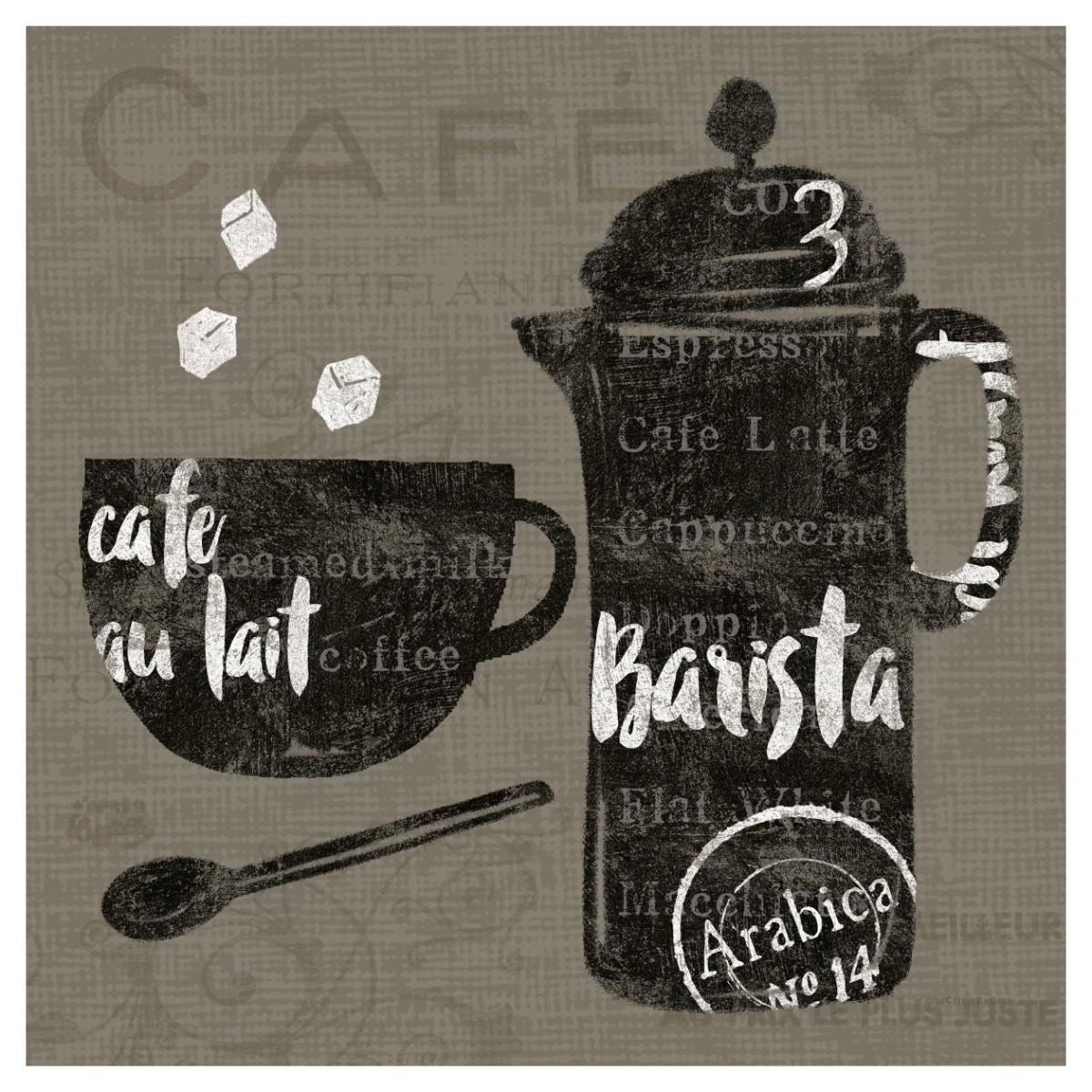 Linen Coffee II -Paper Art-42"x42"