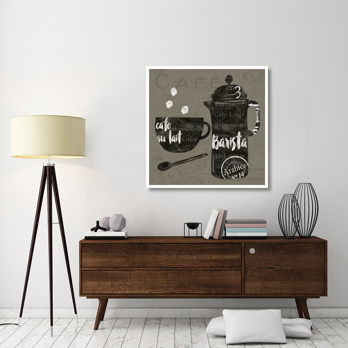 Linen Coffee II -Paper Art-42&quotx42"