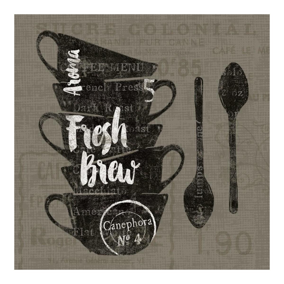 Linen Coffee III -Paper Art-20"x20"