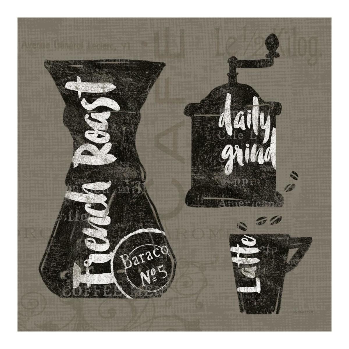 Linen Coffee IV -Paper Art-20"x20"