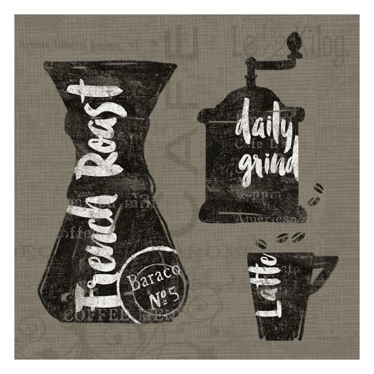 Linen Coffee IV -Paper Art-26"x26"
