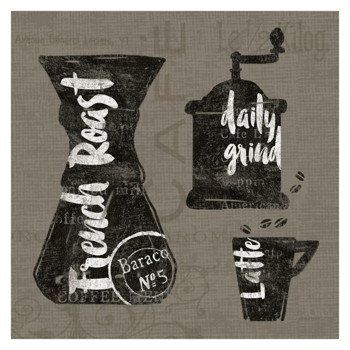 Linen Coffee IV -Paper Art-32"x32"