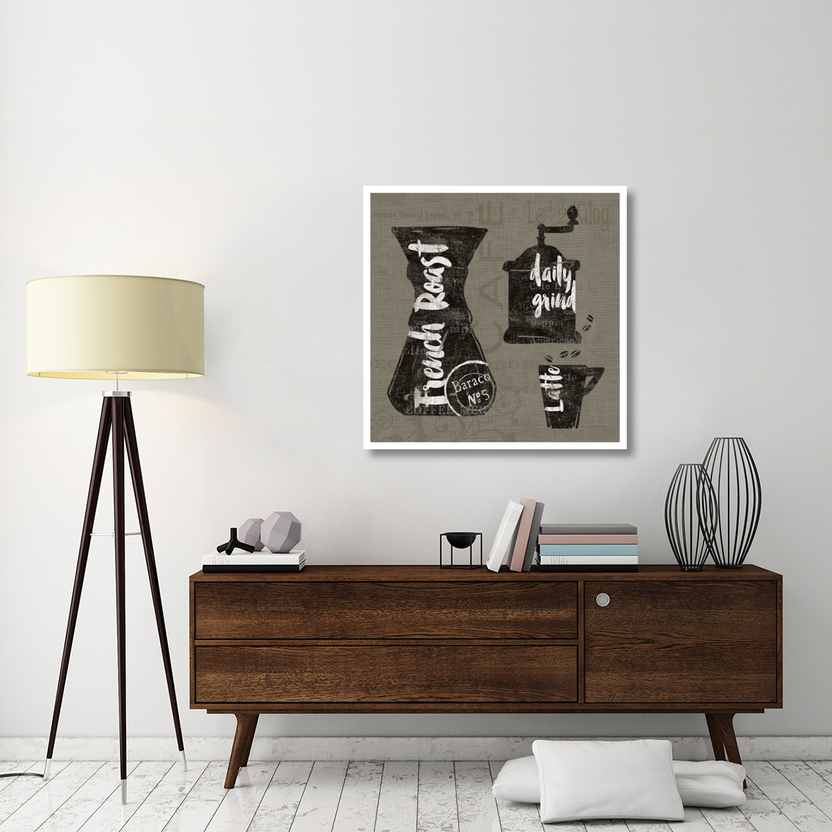 Linen Coffee IV -Paper Art-38&quotx38"