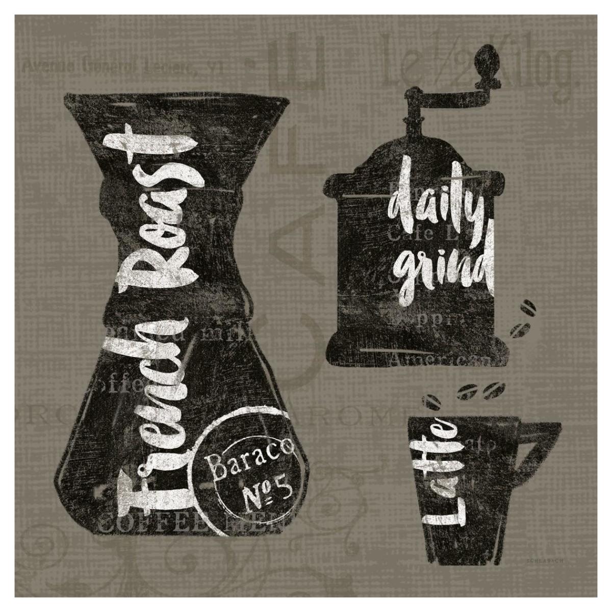 Linen Coffee IV -Paper Art-42"x42"