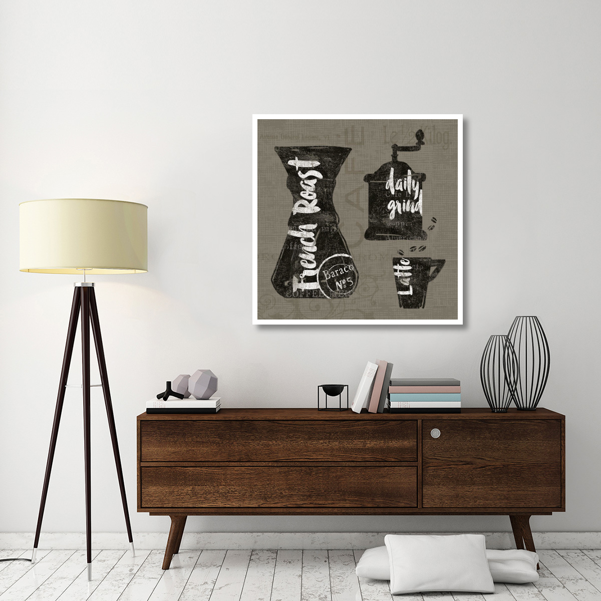 Linen Coffee IV -Paper Art-42&quotx42"