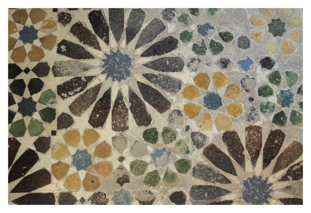 Alhambra Tile I -Paper Art-20"x14"