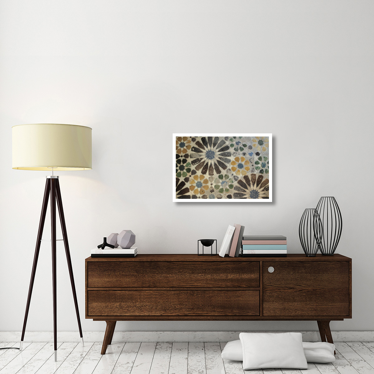 Alhambra Tile I -Paper Art-32&quotx22"