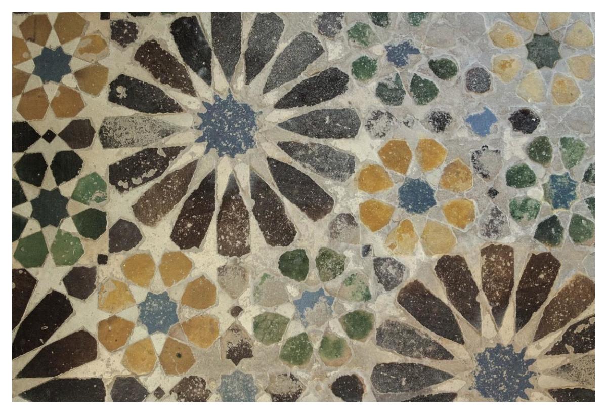 Alhambra Tile I -Paper Art-50"x34"
