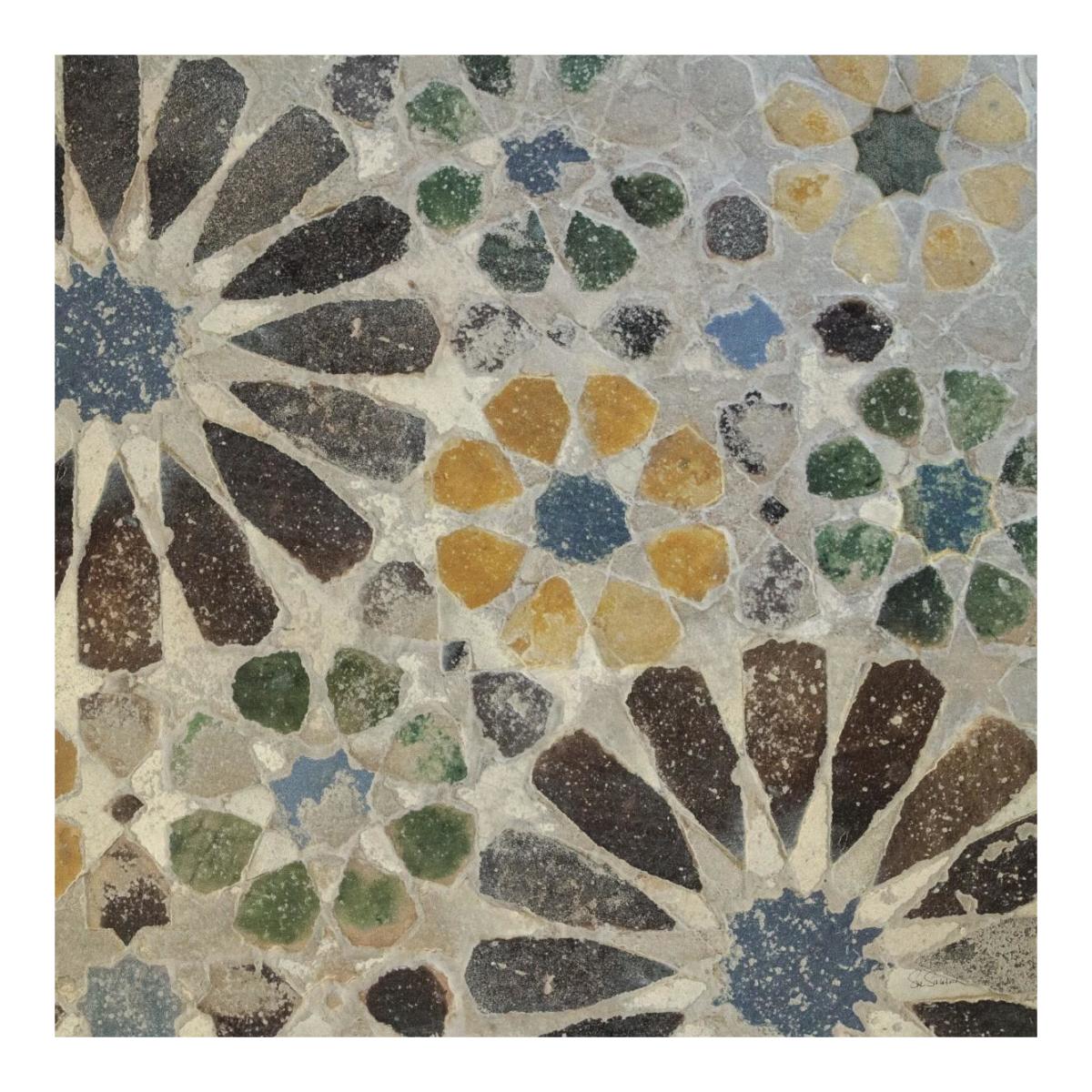 Alhambra Tile II -Paper Art-20"x20"