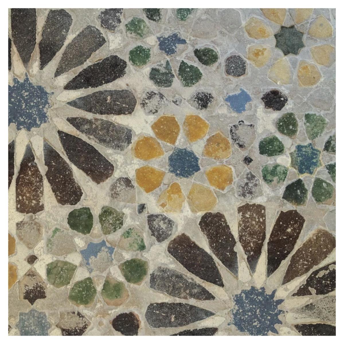 Alhambra Tile II -Paper Art-42"x42"