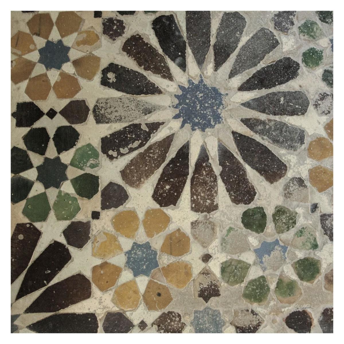 Alhambra Tile III -Paper Art-32"x32"