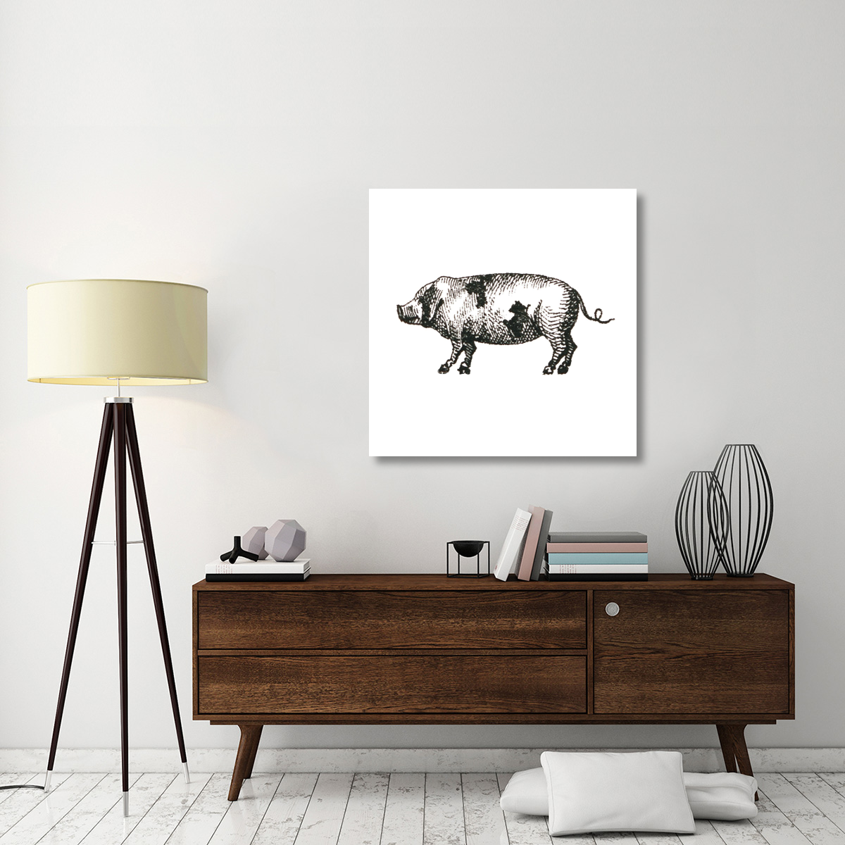 Farm Animal Icons II -Paper Art-38&quotx38"