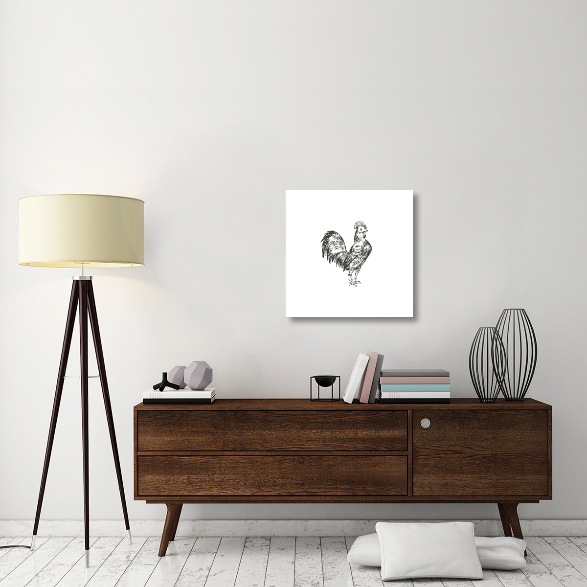 Farm Animal Icons III -Paper Art-26&quotx26"