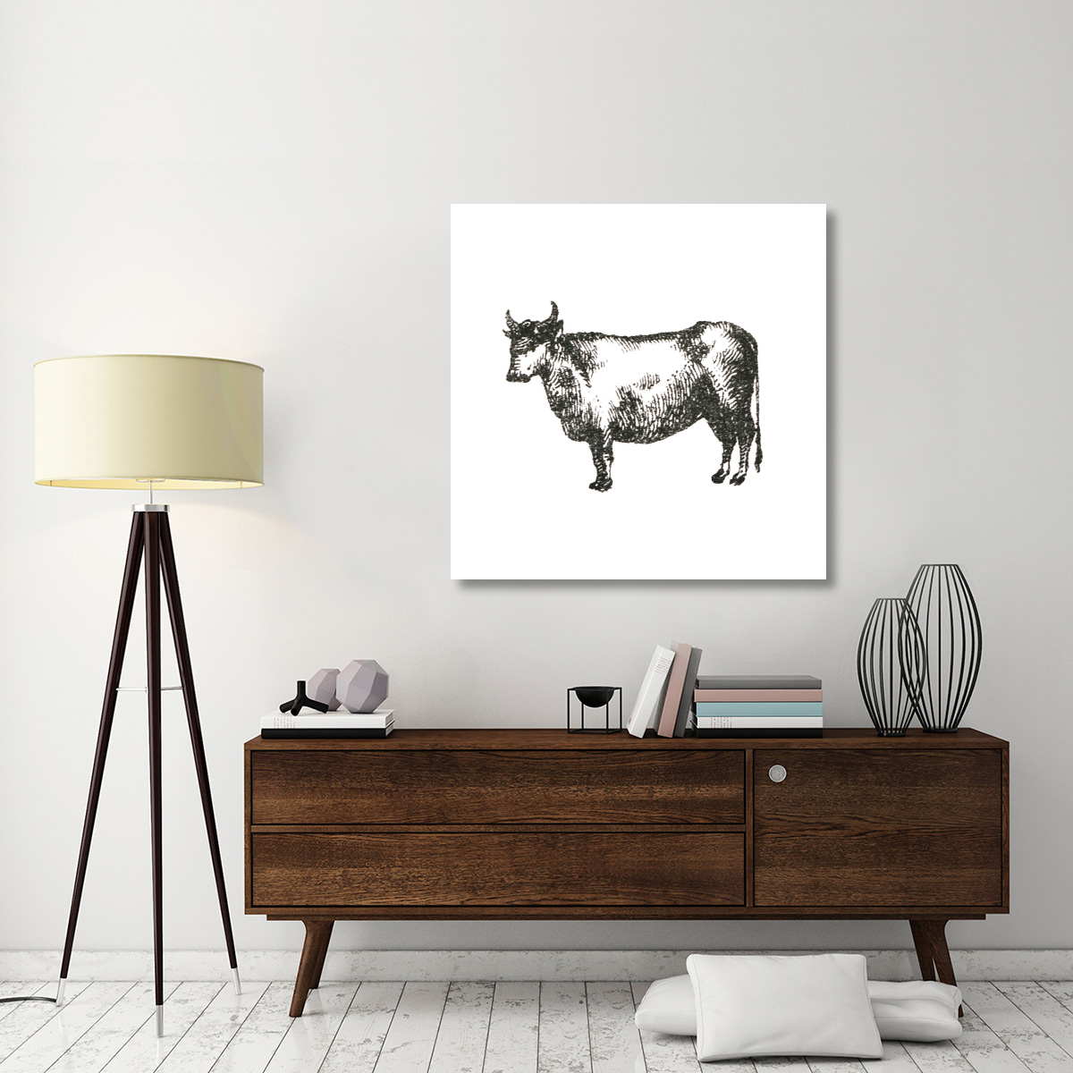 Farm Animal Icons IV -Paper Art-42&quotx42"