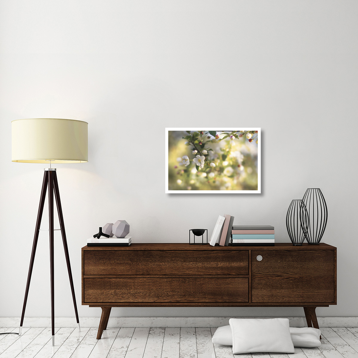 Blush Blossoms I -Paper Art-32&quotx22"