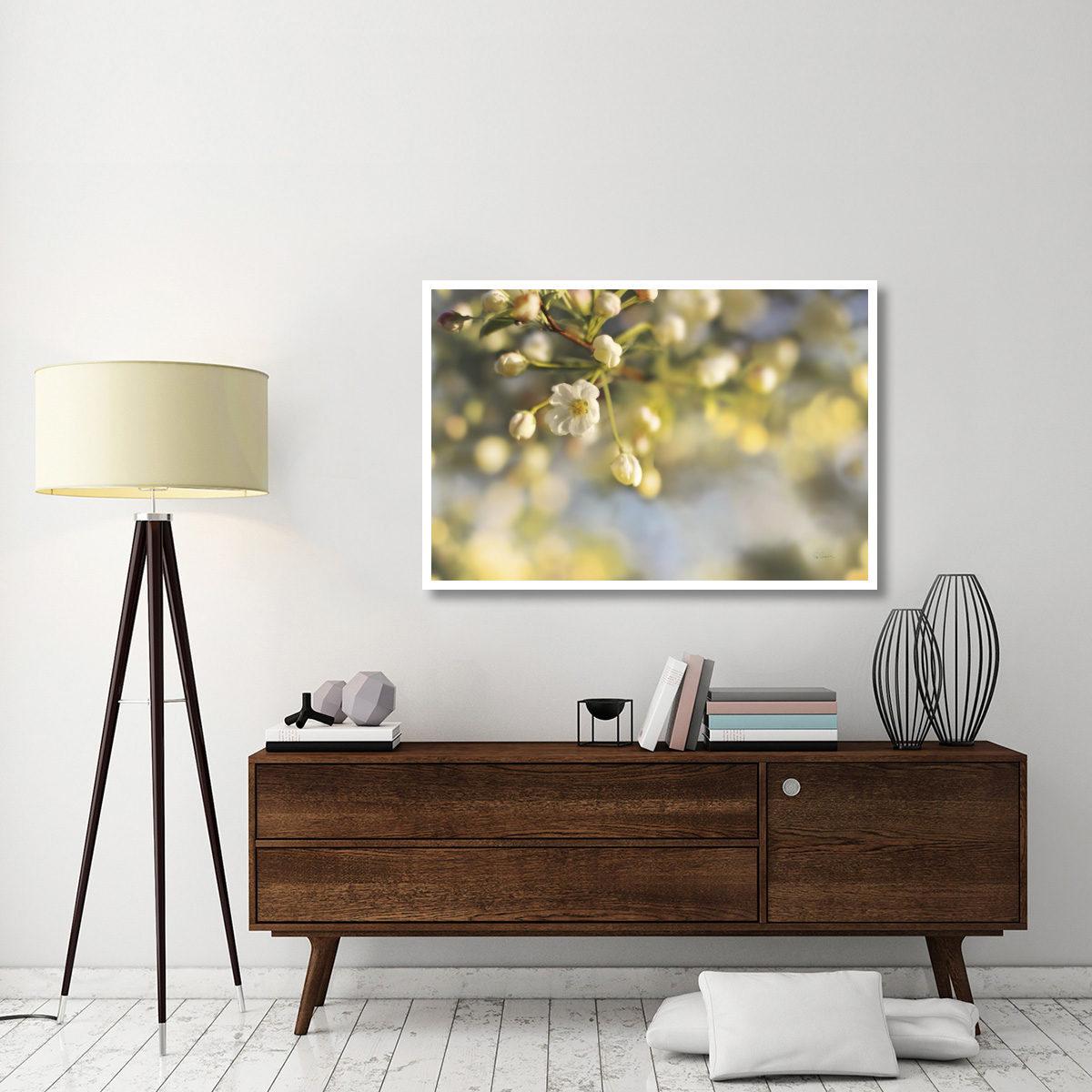 Blush Blossoms II -Paper Art-50&quotx34"