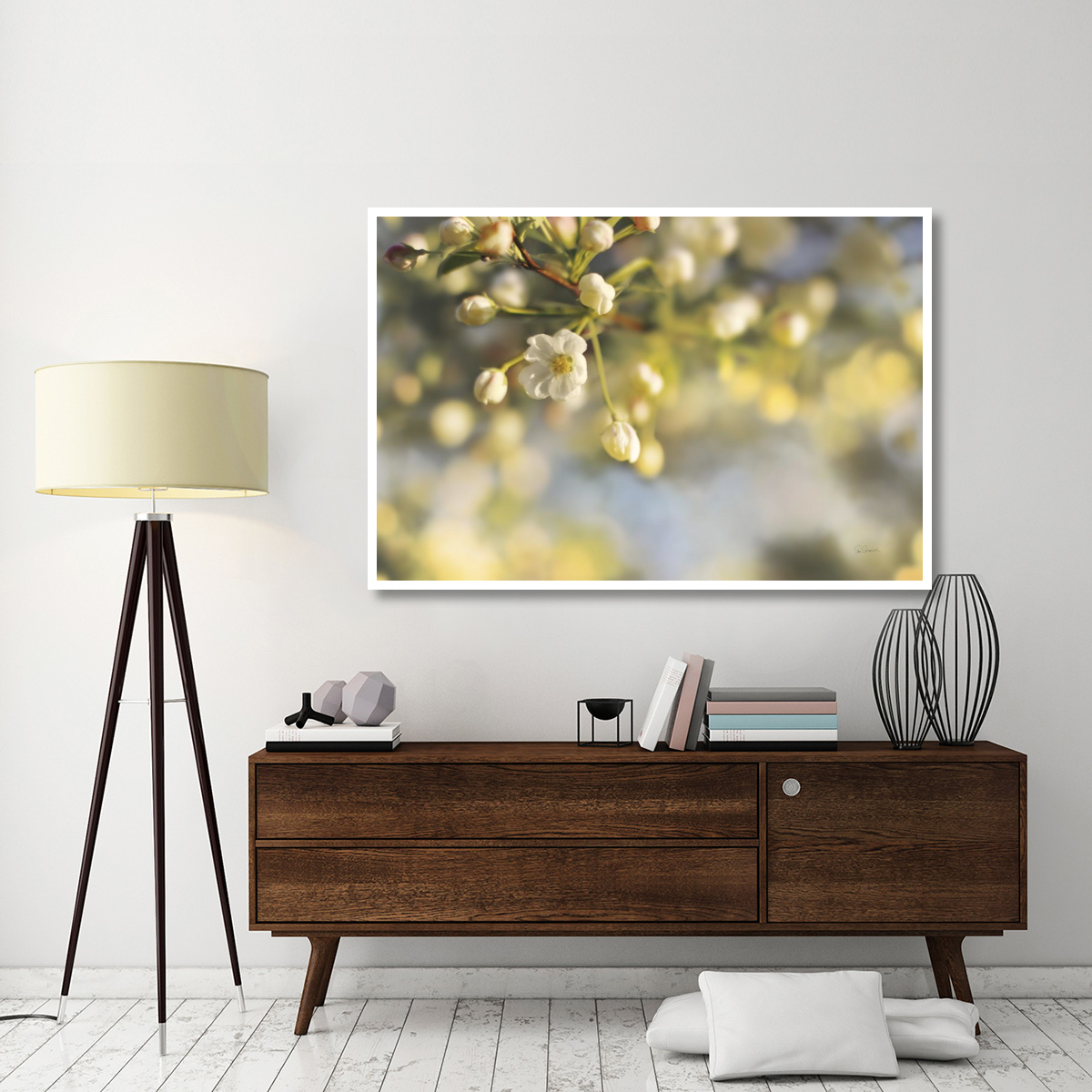 Blush Blossoms II -Paper Art-62&quotx42"