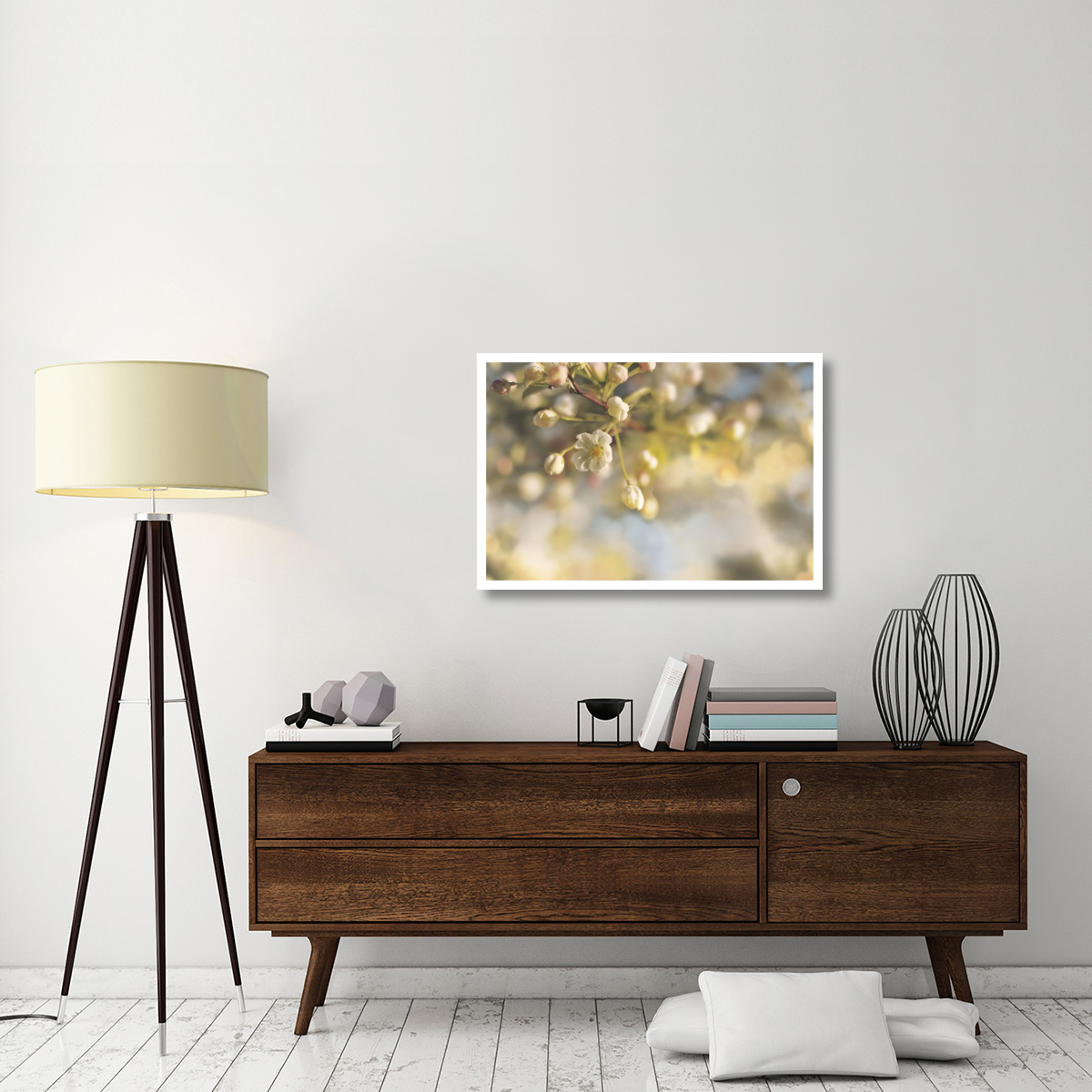 Blush Blossoms II Pastel -Paper Art-38&quotx26"