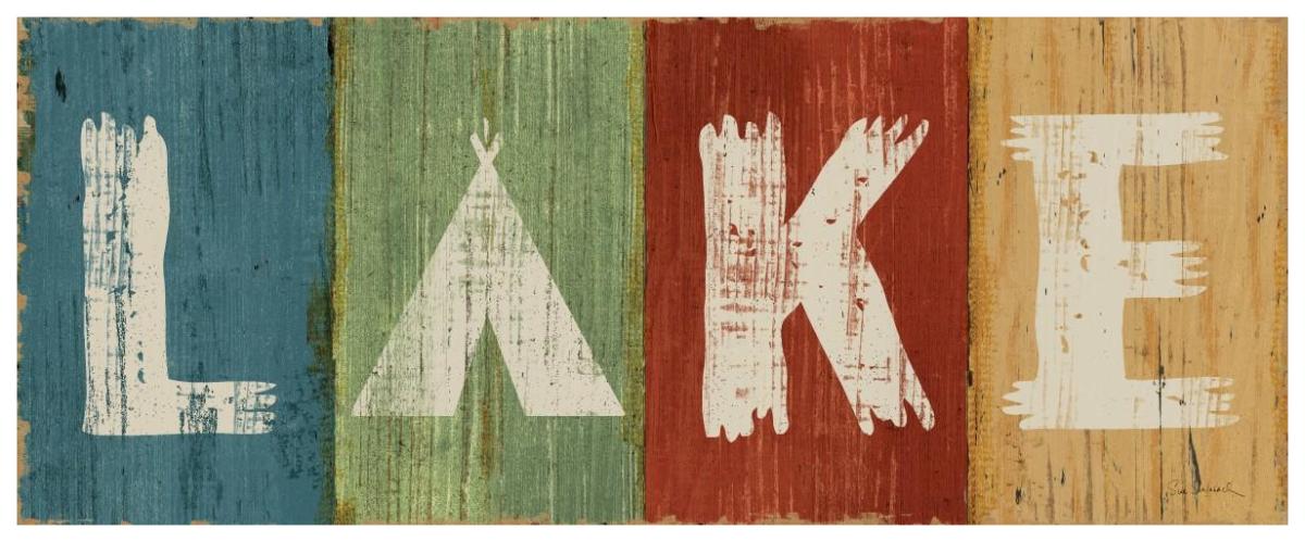 Lake Lodge V -Paper Art-77"x32"