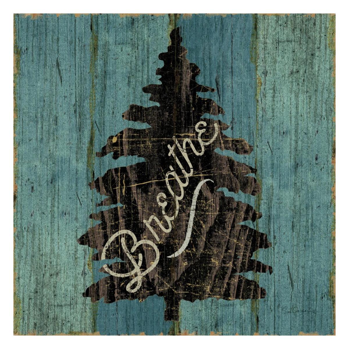 Lake Lodge X -Paper Art-26"x26"