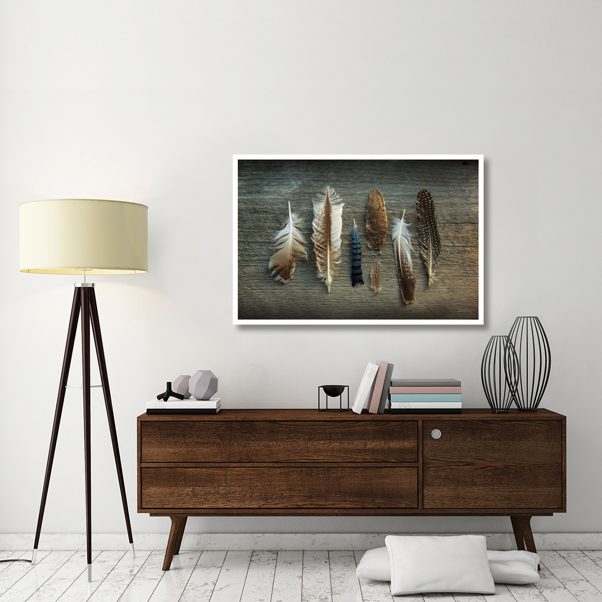 Feather Collection I -Paper Art-50&quotx34"