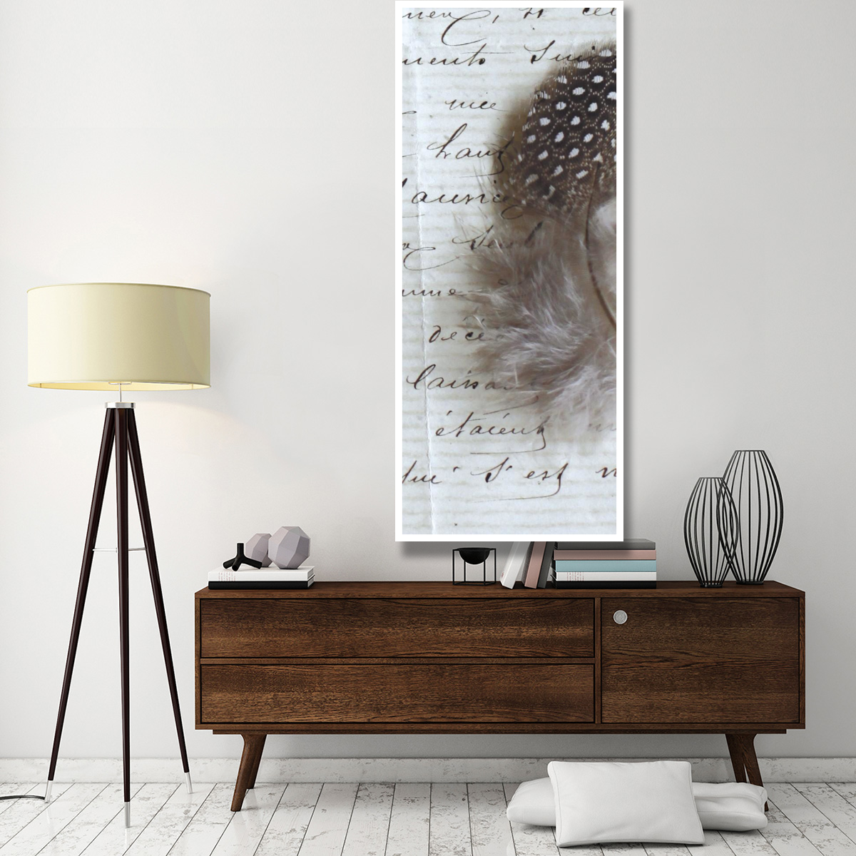 Plume Feathers V  II -Paper Art-32&quotx77"