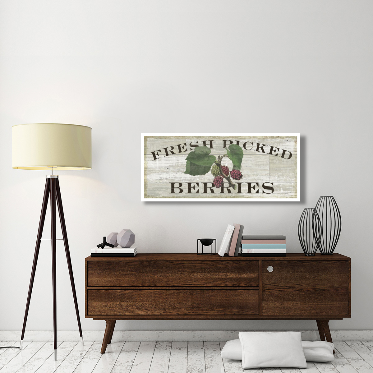 Farm Fresh Raspberries -Paper Art-52&quotx22"