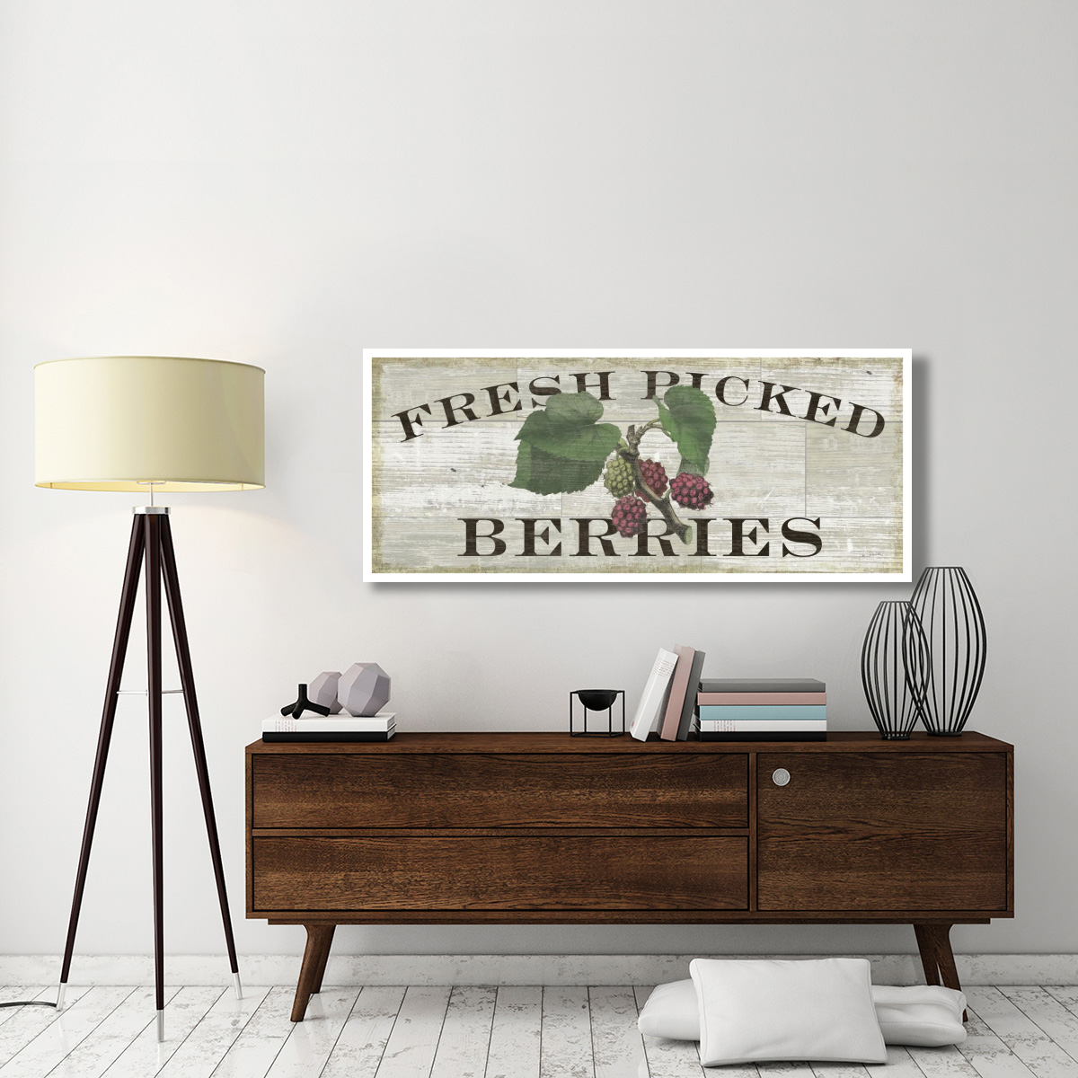 Farm Fresh Raspberries -Paper Art-62&quotx26"