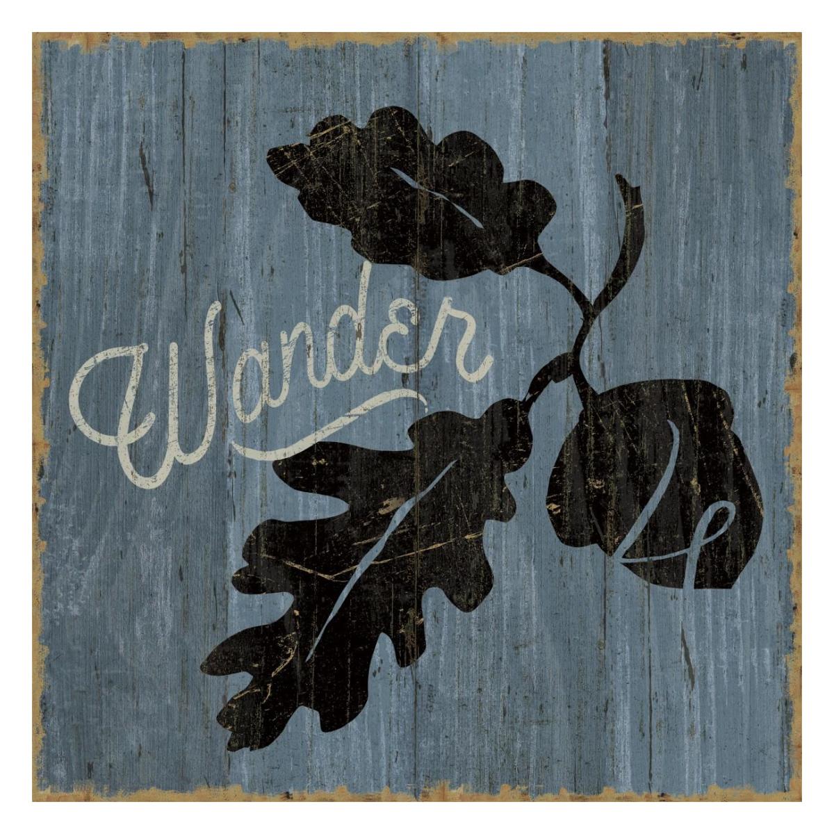 Lake Lodge XI Blue -Paper Art-26"x26"