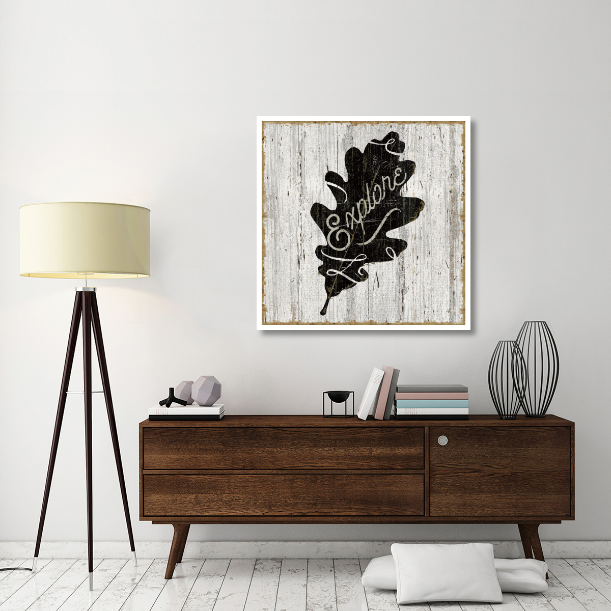 Lake Lodge XII Neutral -Paper Art-42&quotx42"