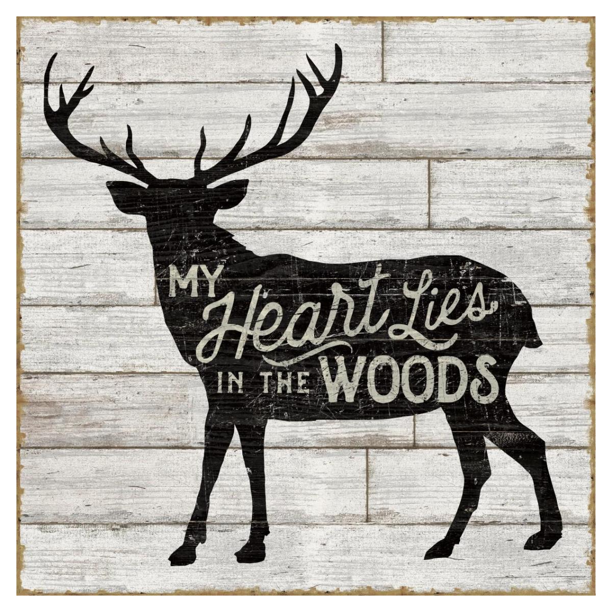 Lake Lodge II Neutral -Paper Art-38"x38"
