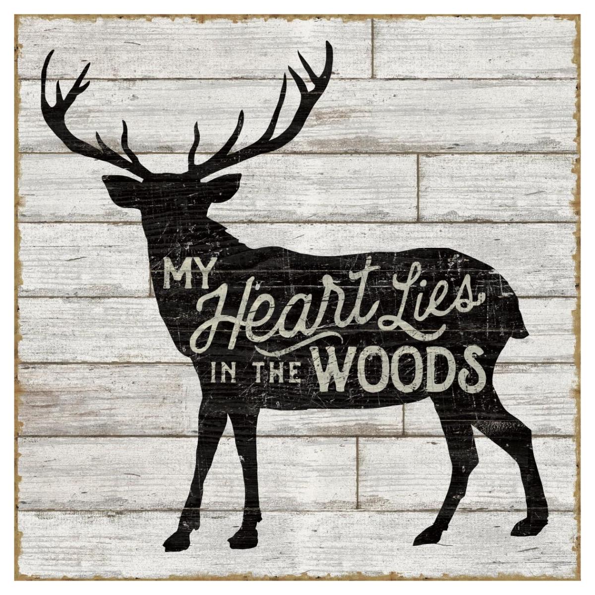 Lake Lodge II Neutral -Paper Art-42"x42"