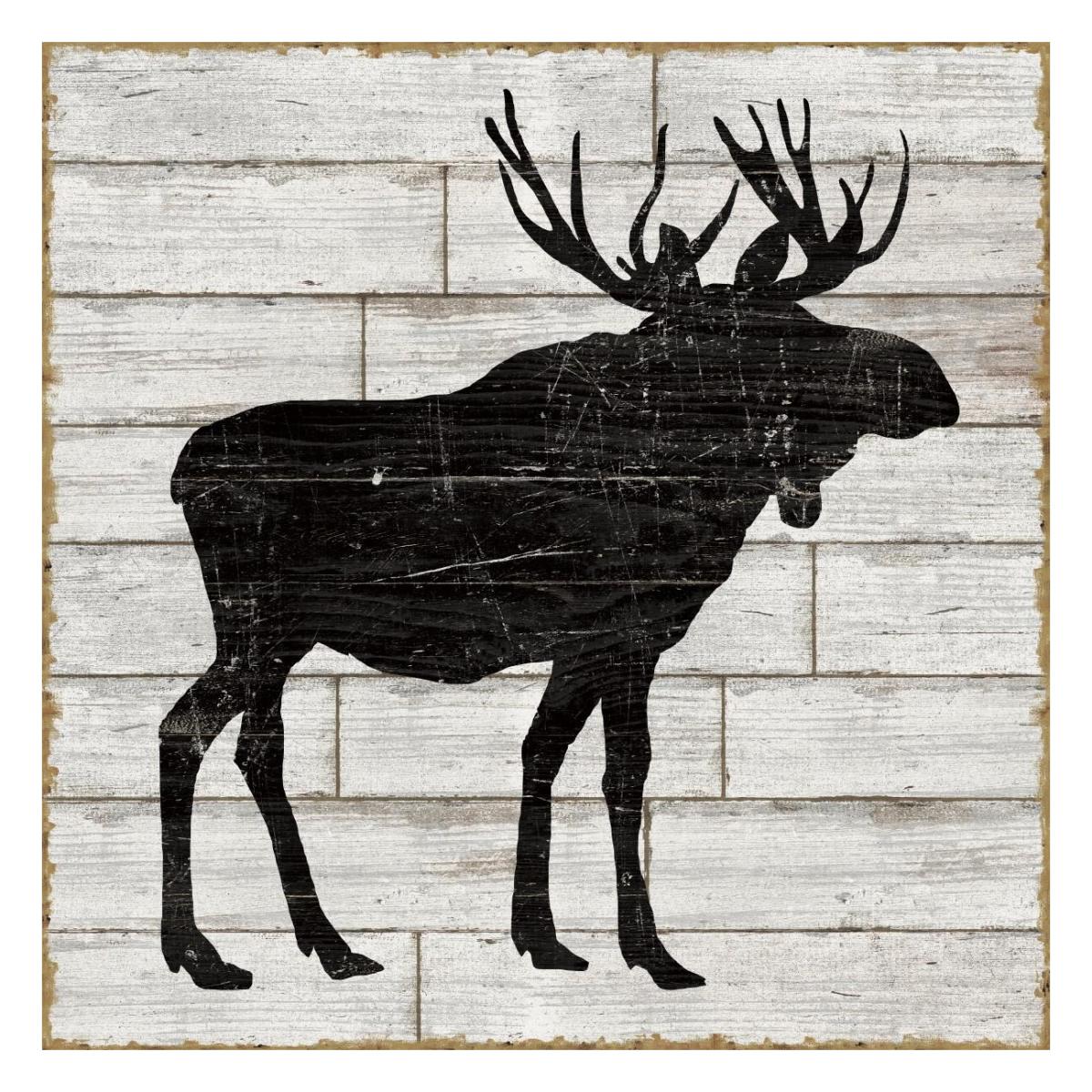 Lake Lodge I Neutral no Words -Paper Art-26"x26"