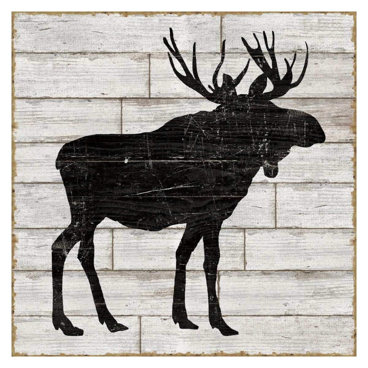 Lake Lodge I Neutral no Words -Paper Art-32"x32"