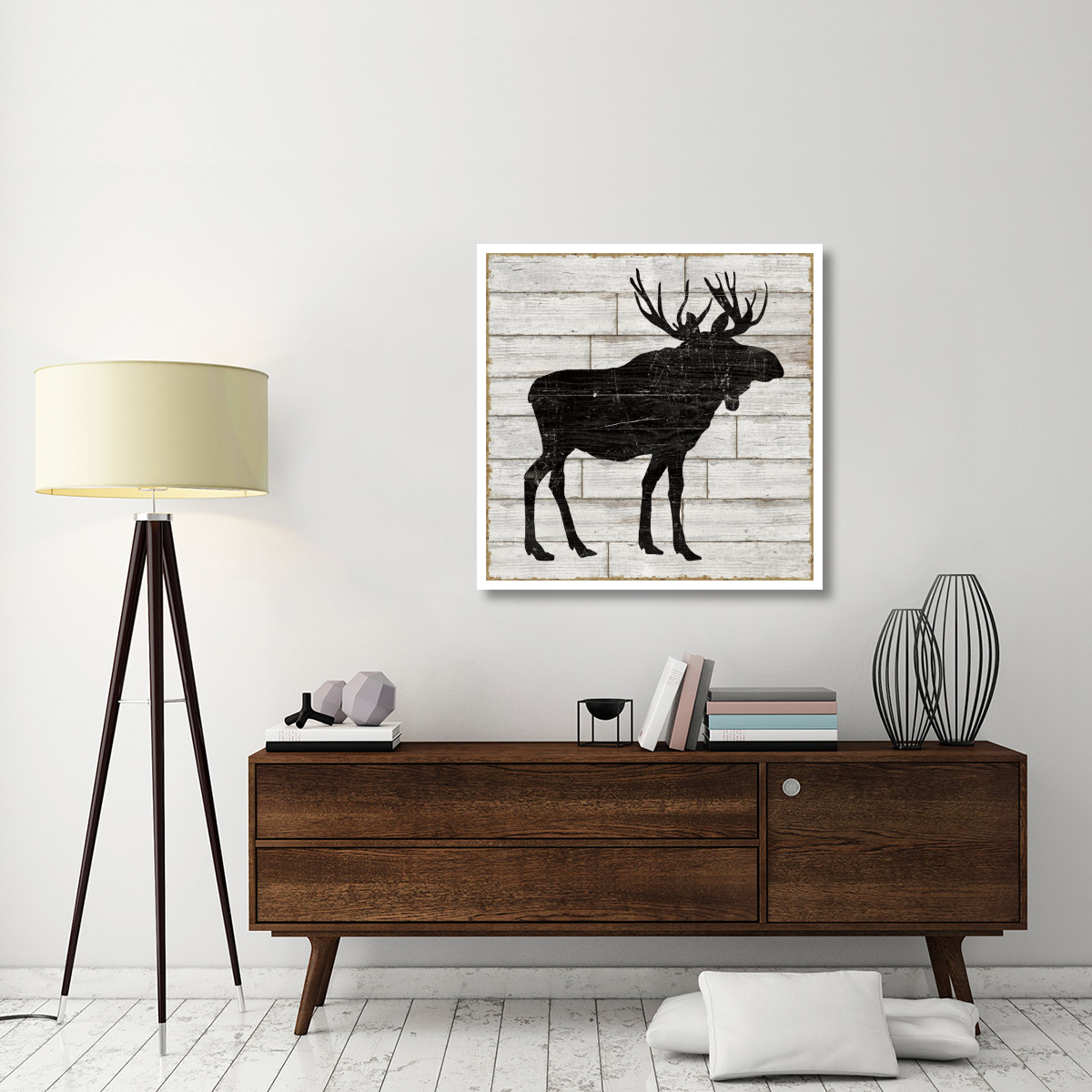 Lake Lodge I Neutral no Words -Paper Art-38&quotx38"