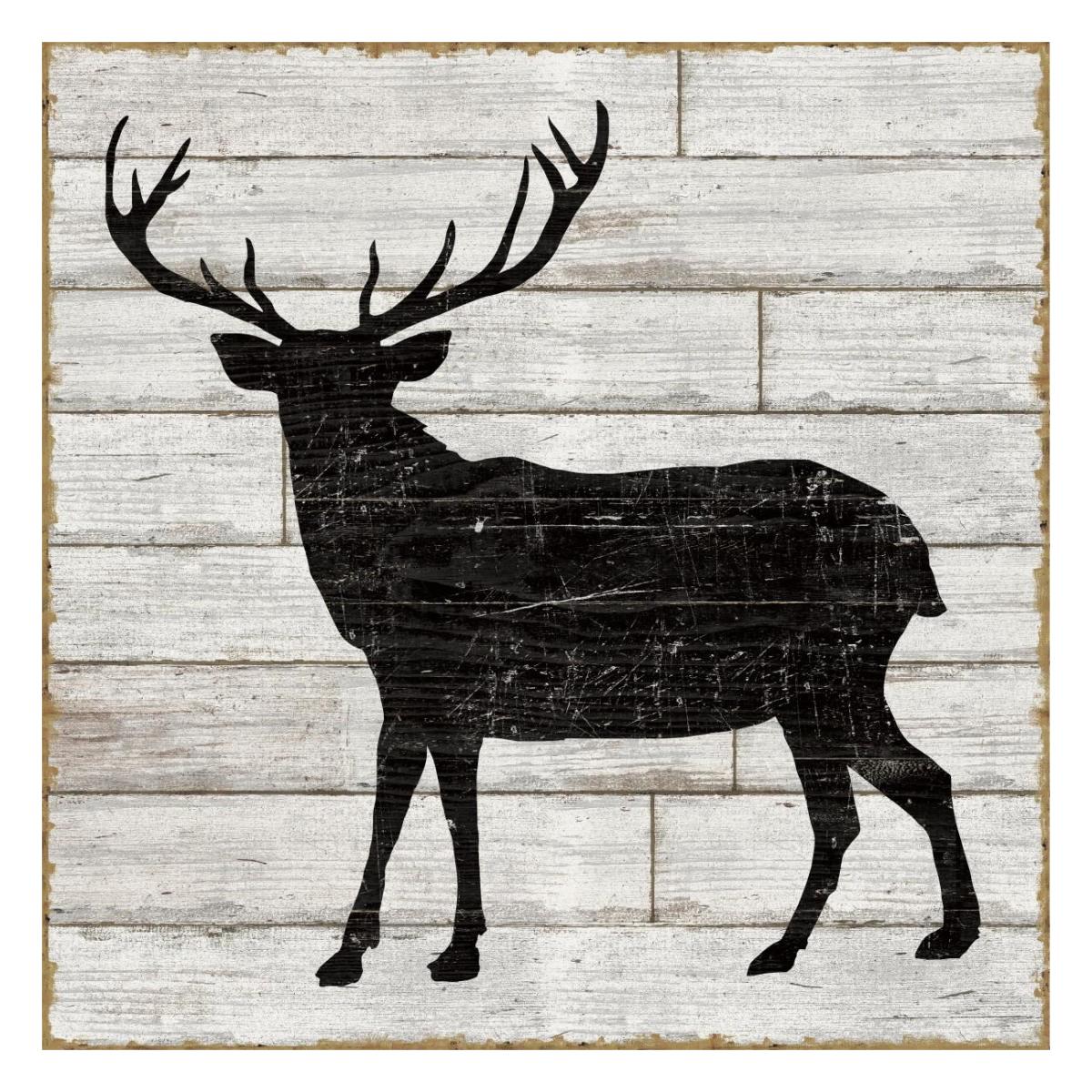 Lake Lodge II Neutral no Words -Paper Art-26"x26"
