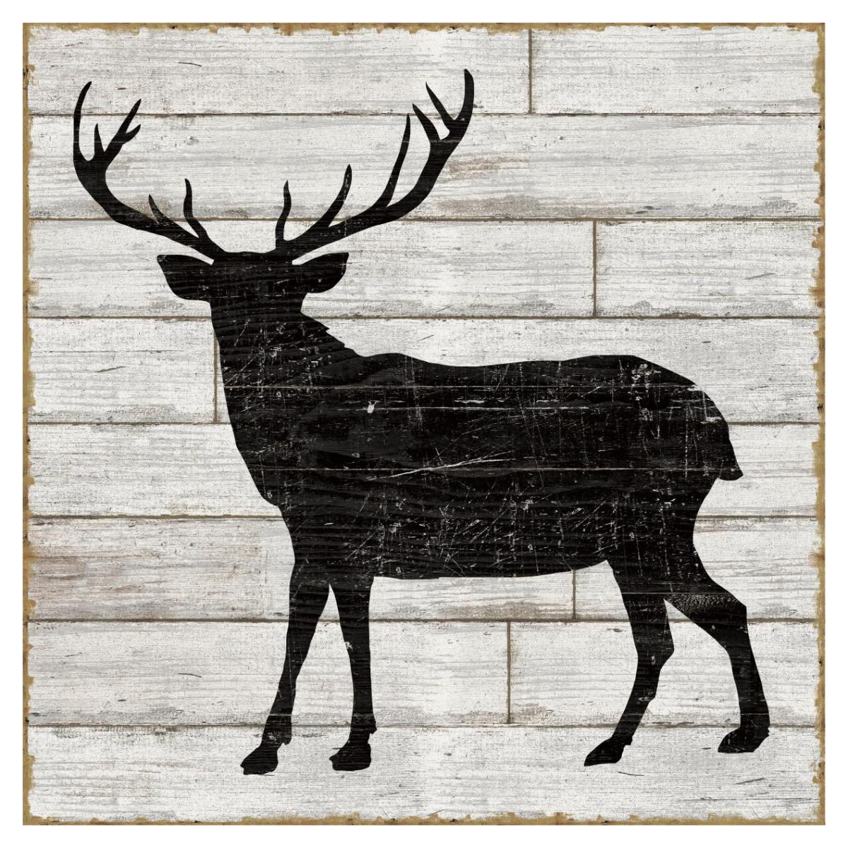 Lake Lodge II Neutral no Words -Paper Art-38"x38"