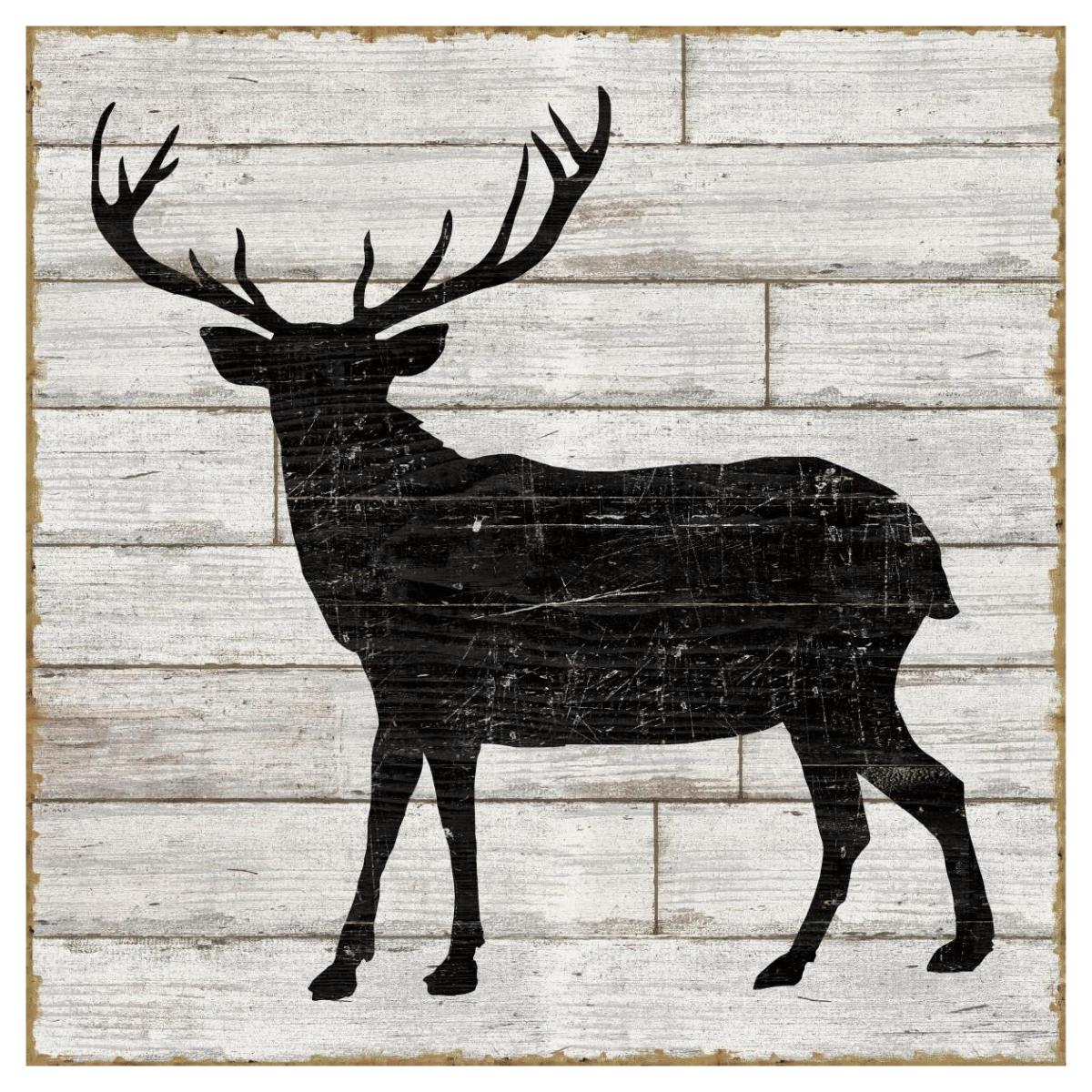 Lake Lodge II Neutral no Words -Paper Art-42"x42"