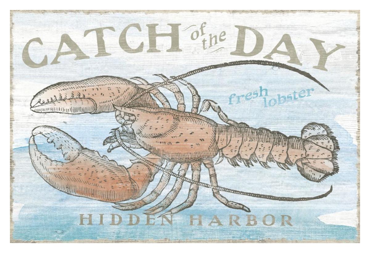 Seaside Life I -Paper Art-38"x26"
