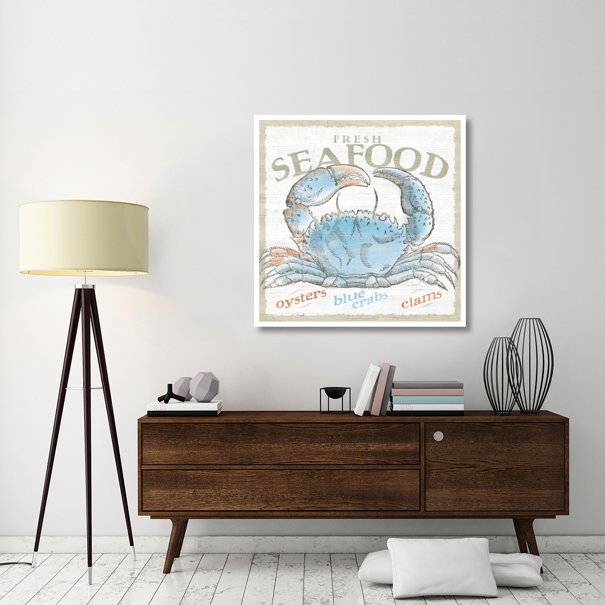Seaside Life II -Paper Art-42&quotx42"