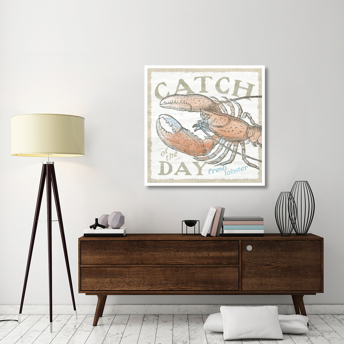 Seaside Life III -Paper Art-42&quotx42"
