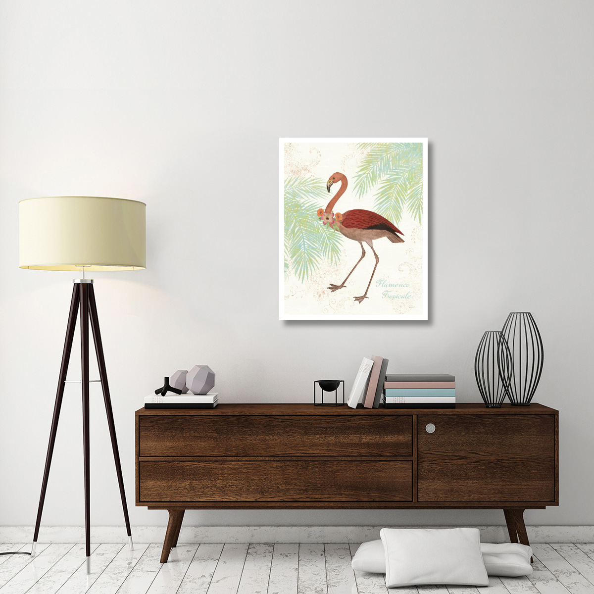 Flamingo Tropicale II -Paper Art-30&quotx37"