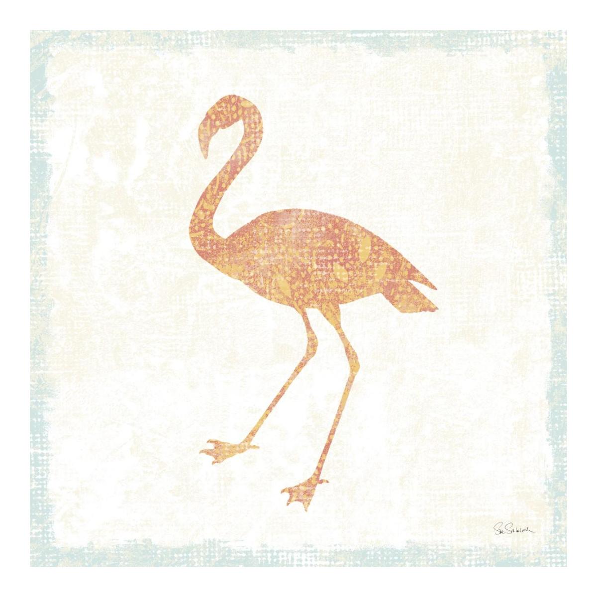 Flamingo Tropicale VI -Paper Art-20"x20"