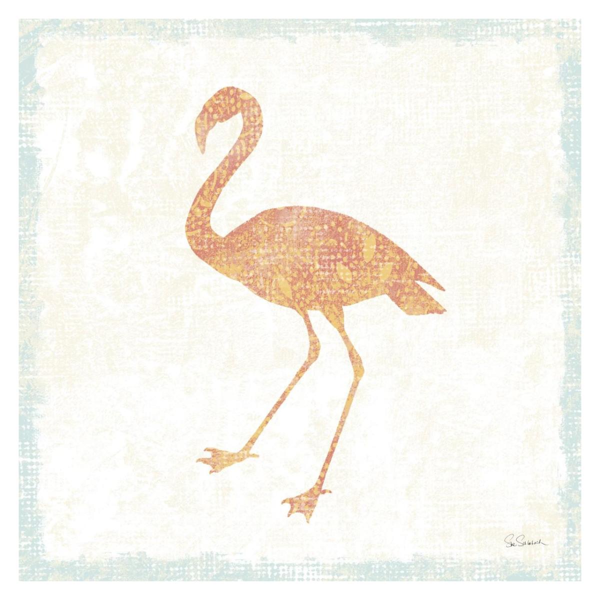 Flamingo Tropicale VI -Paper Art-32"x32"