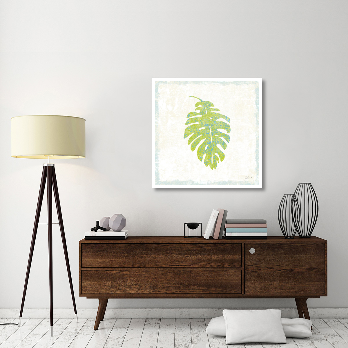 Flamingo Tropicale VII -Paper Art-38&quotx38"