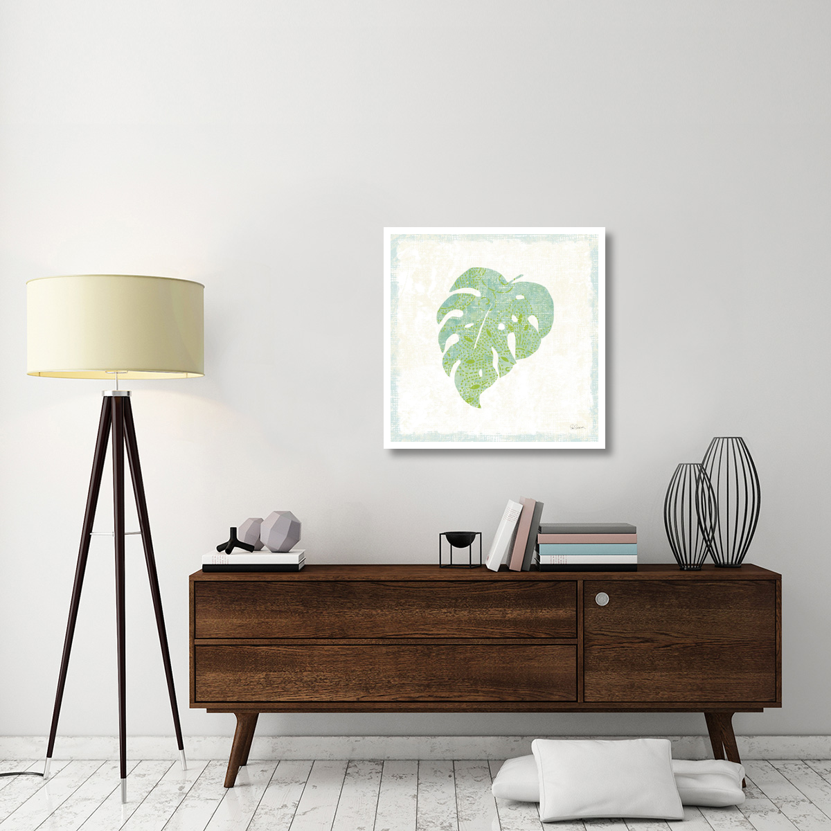 Flamingo Tropicale VIII -Paper Art-32&quotx32"