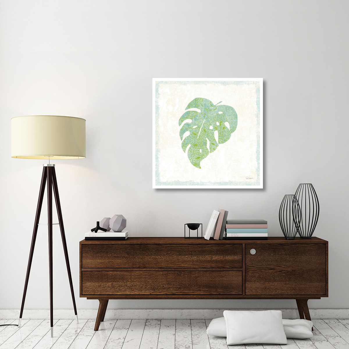 Flamingo Tropicale VIII -Paper Art-38&quotx38"